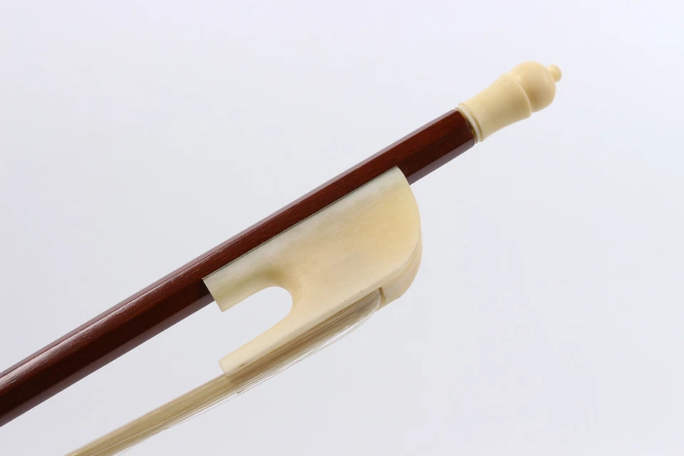 4/4 Full Size Baroque Violin Bow Bone Frog Brazilwood Natural Horse Bow Hair  - Image 2 of 4