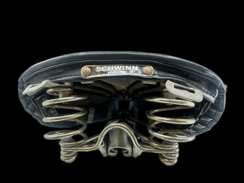 Asiento de sillín de bicicleta marrón vintage aprobado por Schwinn clásico crucero turístico Foto 4 de 4