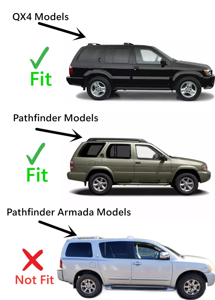 Fit 96-04 Nissan Pathfinder/ Infiniti QX4 Passenger Right Rear Door Window Glass Foto 4 de 4