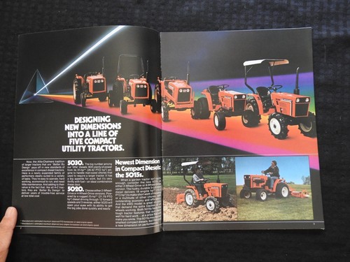 1982-85 ALLIS-CHALMERS "MODELO 5015 5020 5030 TRACTOR" FOLLETO DE VENTAS LIMPIO - Picture 2 of 7