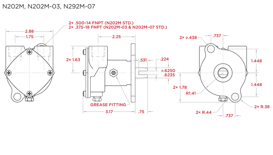 Oberdorfer N202M03 Universal Raw Water Pump 295625 eBay