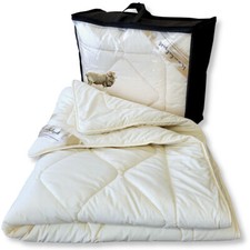 Merino Schaf-Schurwolle Winterdecke Schurwoll Winterbett Duo-Bett Bettdecke warm