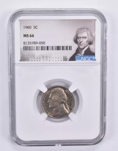 1960 Jefferson Nickel MS66 NGC Special Label