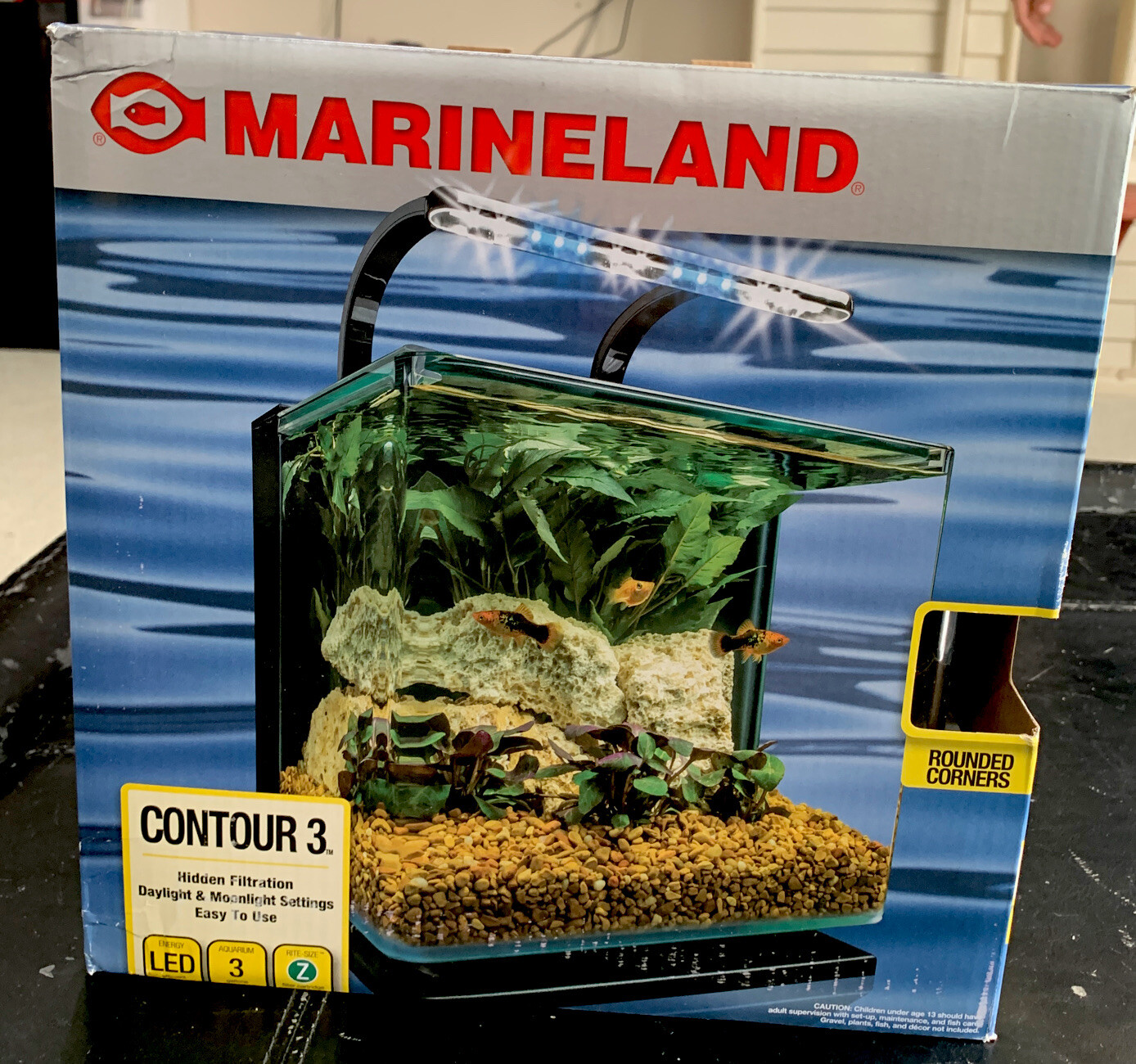 marineland contour 3 gallon aquarium