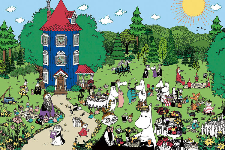 Jigsaw Puzzle Moomins series 1000 pieces Japan Yanoman 10