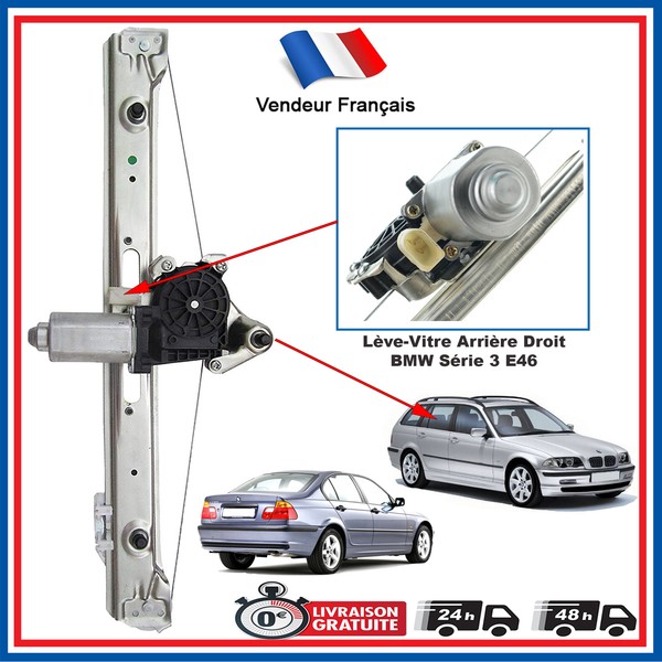 Elektrischer Fensterheber Mit Motor Hinten Rechts Bmw Serie 3 E46 = 51358212100-image