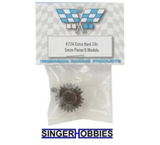 Robinson Racing 8724 Extra Hard Steel .8 Mod Pinion Gear w/5mm Bore 24T NEW HH