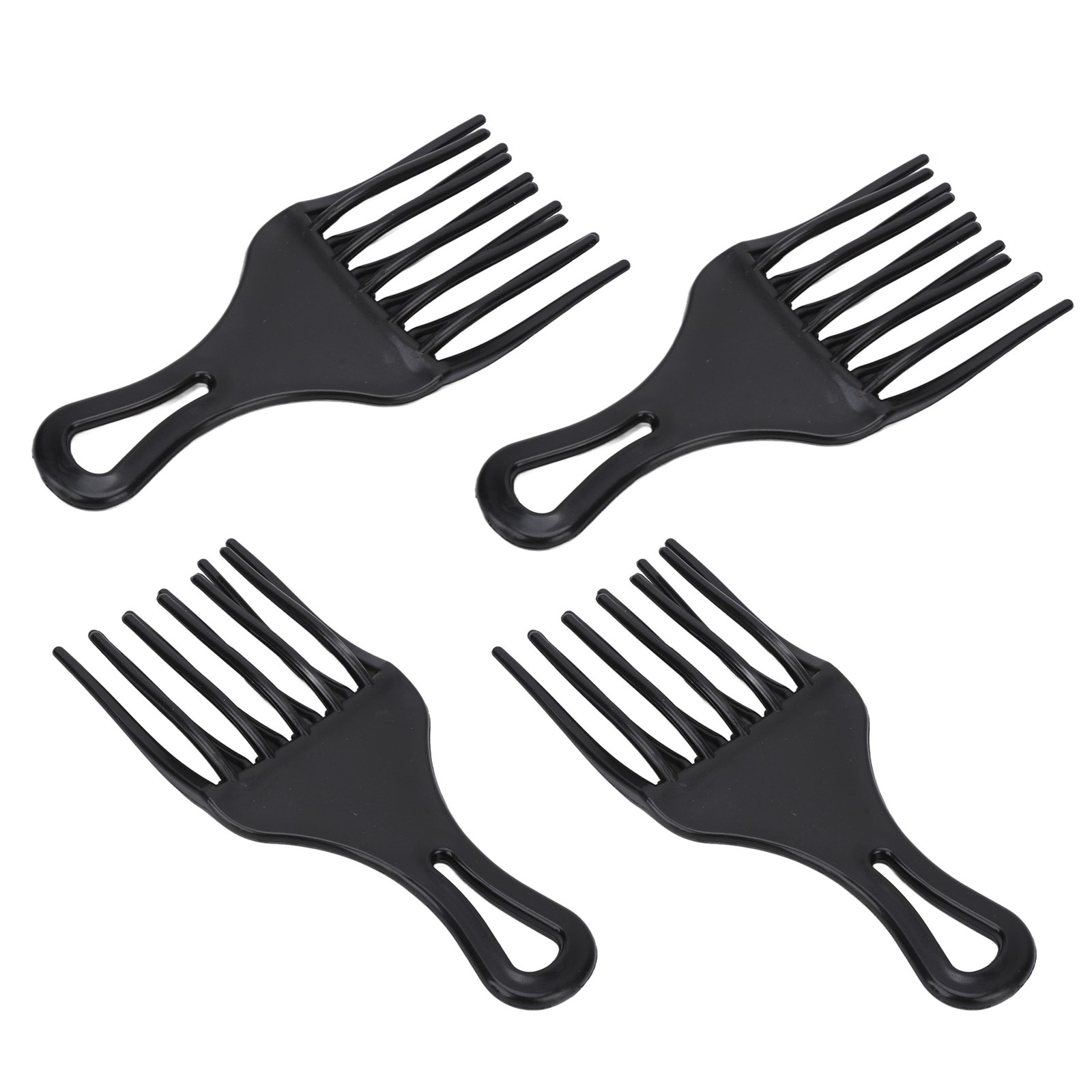 10x Hair Pick Comb Ergonomic Skin Friendly Multipurpose Plastic Hair