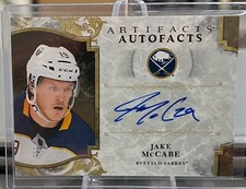 JAKE McCABE 2019-20 Upper Deck Artifacts Autofacts