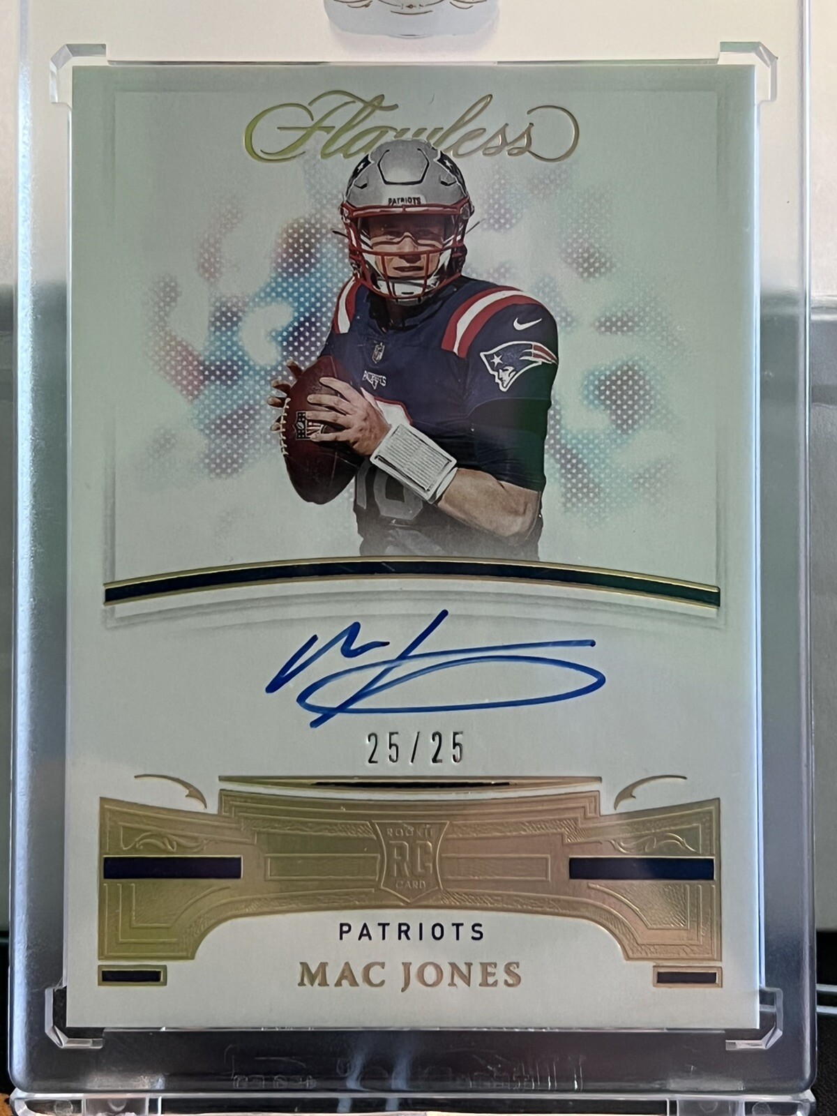 2021 Flawless MAC JONES Auto 25/25 Rookie Signatures FRS-MJO Patriots BOOKEND