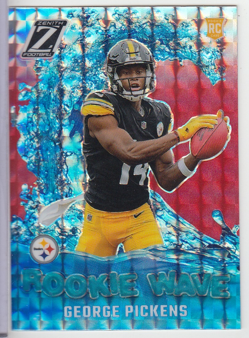 2022 Panini Zenith Rookie Wave Red George Pickens RC Rookie Steelers