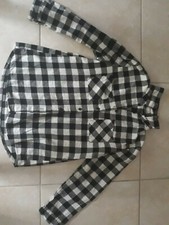 lotto 980b maglia maglietta camicia top donna nero-bianca tg.M