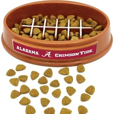 Pets First NCAA Super-Bowl Slow Feeder Bowl for Dogs & Cats Non-Slip Dog Bowl