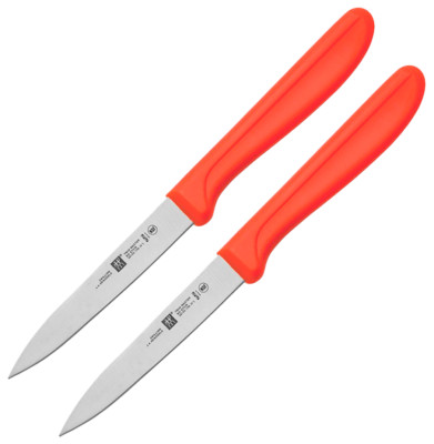 2 PACK Henckels Zwilling Kitchen Parer Knife 4'' Stainless Steel Blade Plastic