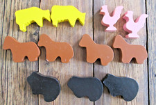 Lot Farm Country Animals Blocks Wooden Thomas Train Toys R Us Compatible Wood