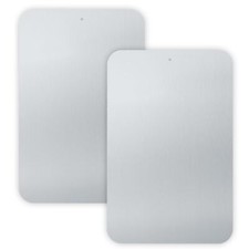 2 Pcs White Metal Sign Blanks 18"x12" Rust-Free Aluminum Reflective Weatherproof