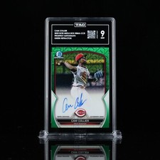 2023 Bowman - Cam Collier - Green M/B Mojo Auto /99 - TAG 9 (923) Reds Prospect