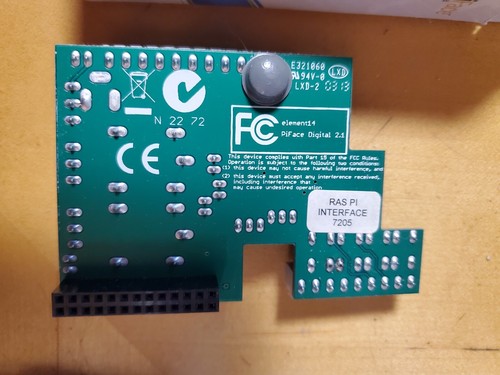 Element14 PiFace Digital interface Board Raspberry Pi 2 Relay 8 Output UK ADD-ON - Afbeelding 4 van 6