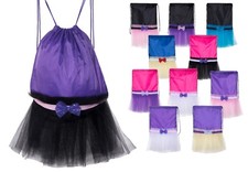 Tutu Dance Cinch Bag, Ballerina Party Favor Backpack, Dance Bags for Girls