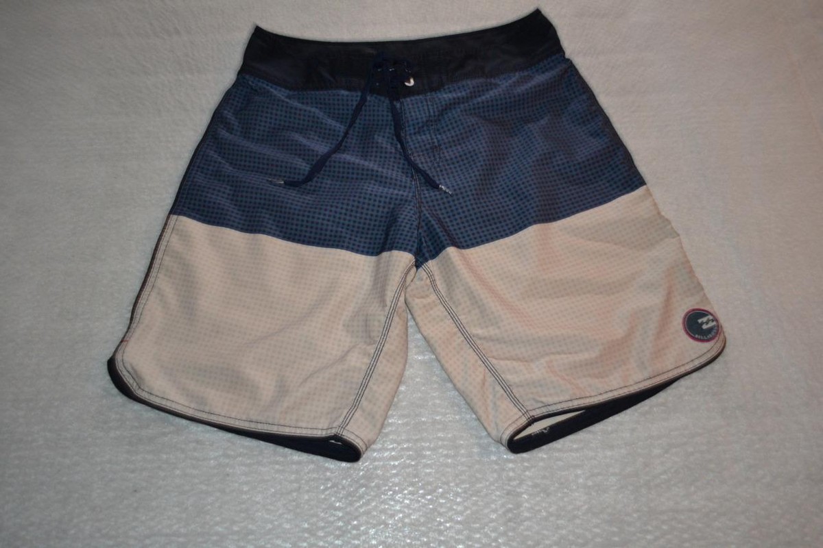サーフィン・ボディボード Mens new Billabong board sgorts 36326 Billabong Board Shorts Swimming Surfing Blue Tan Polyester