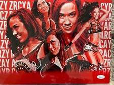 AJ Lee Signed 11x14 Metallic Photo JSA COA