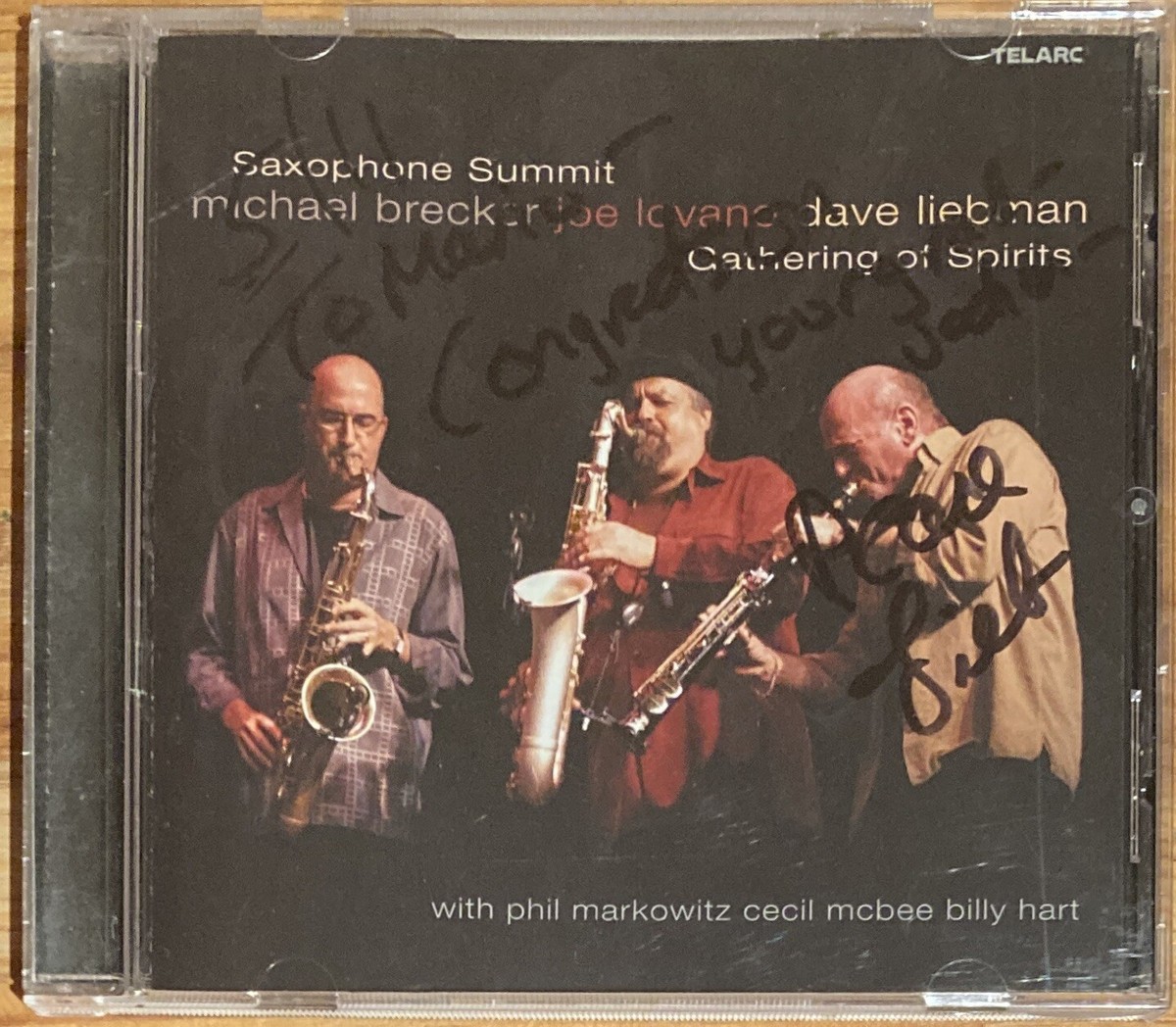 Saxophone Summit Gathering of Spirits CD Michael Brecker Joe