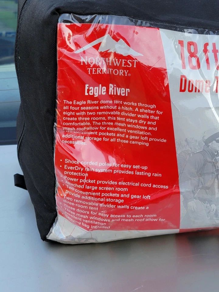 СЕВЕРО-ЗАПАДНАЯ ТЕРРИТОРИЯ 18 на 17, 244 кв. футов УСАДЬБА палатка, спит 8 новый ** - Изображение 2 из 4