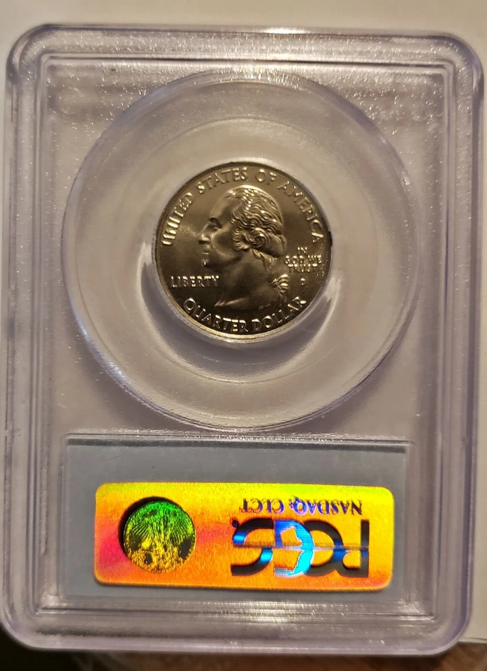 2006 D Nebraska State Quarter Quarter PCGS MS 69 Satin Finish - Image 2 of 2