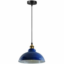 Industrial Pendant Light fitting Metal Ceiling Light Shade Hanging Retro Lamp UK