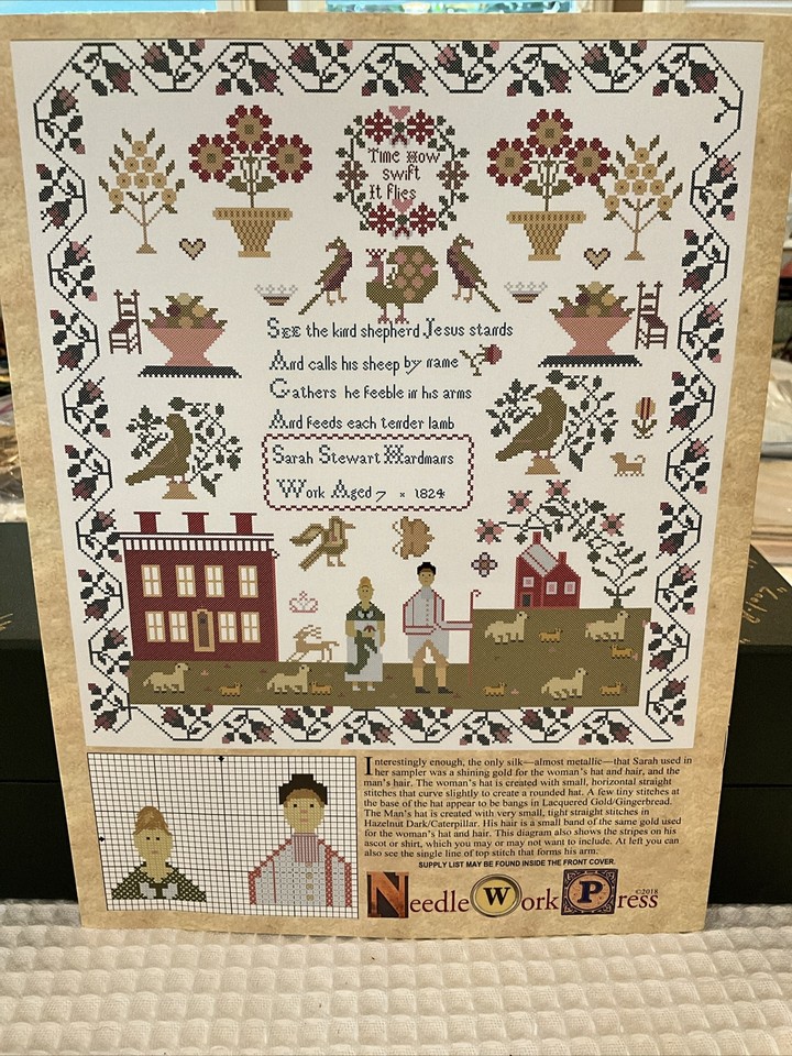Needleworks Press “Sarah Stewart Hardman Sampler Chart And Floss eBay