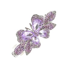 Gradient Butterfly French Barrette Hair Clips for Home Purple 1 Pc