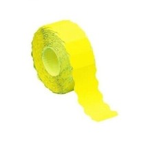 KIT 10 Rotoli Etichette Prezzatrice Segna Prezzo 26X12 MM Colorate Giallo Fluo