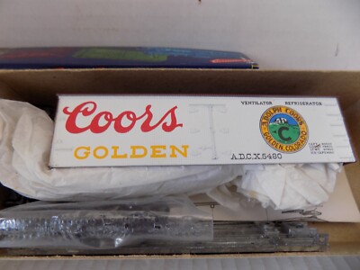 36' BILLBOARD BOX CAR FOR; COORS BEER   BY ROUND HOUSE HO SCALE  CAR PO KIT