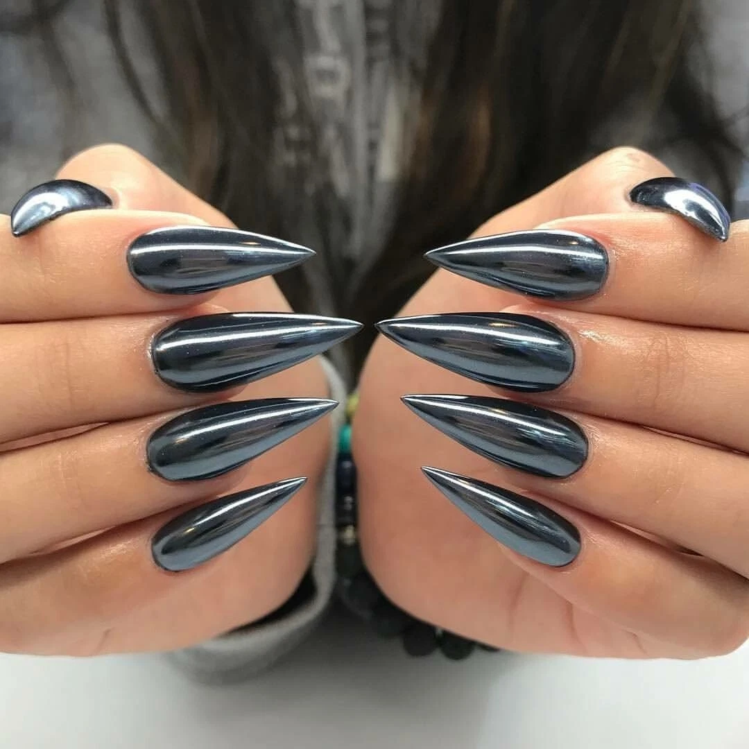 BLACK Nail Mirror Powder NEW ARRIVAL Real A Grade Chrome Effect Pigment y10
