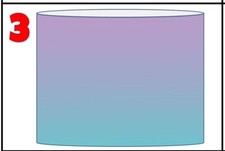 OMBRE COLOURS PASTELS CEILING LIGHT SHADE OR TABLE LAMPSHADE-4 DESIGNS-3 SIZES