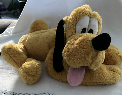 Walt Disney Store Pluto Plush Yellow Dog Stuffed Animal 17'' Toy Authentic 