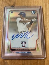 2014 Bowman Chrome Refractor /500 Michael Choice #BCAR-MC Rookie Auto RC