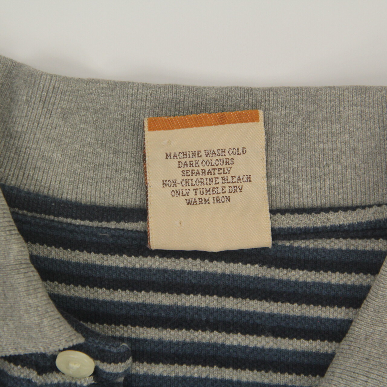 Fargo Clothing & Supply Co Polo Shirt Men's Size Large Gray Blue