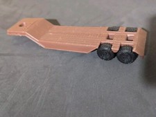Made IN USA Brown Vintage Tonka Plastic 8.5" Semi Truck Flat Bed Trailer 811706