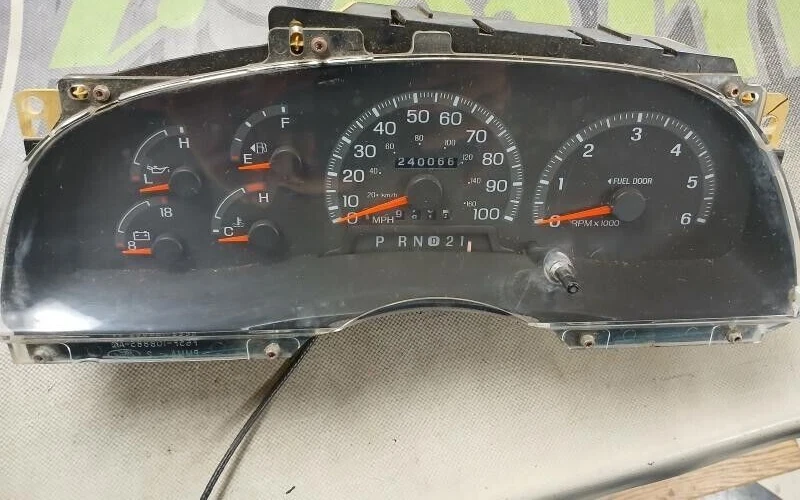 97-98 Ford F150 Expedition Velocímetro Calibre Cluster MPH Tacómetro GENUINO OEM Foto 3 de 4