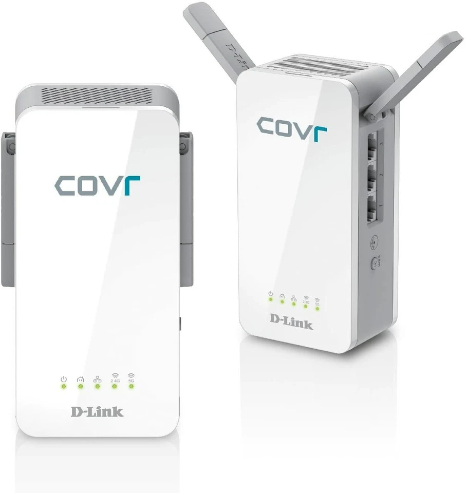 D-Link COVR-P2502 Verstärker Netzwerk Hybrid Whole Home WI-FI System W-LAN 450m² - Bild 4 von 4