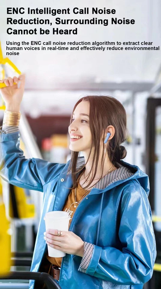 AWEI T86 Wireless Bluetooth Earphone ENC Noise Canceling HiFi USB Waterproof AU - Image 4 of 4