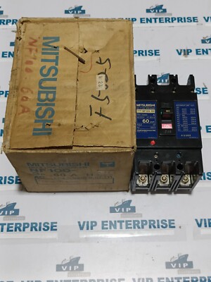 MITSUBISHI NF100-SH NO-FUSE BREAKER 60A 220VAC 85KA FREE FAST SHIPPING