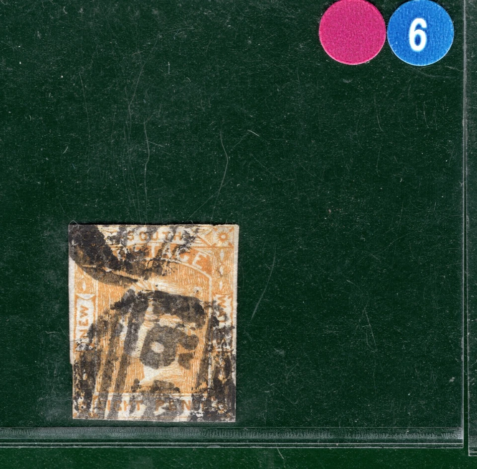 Australia States NSW QV Classic SG.81 8d Orange (1853) LAUREATE Cat £950-PBLUE6 - Image 3 of 4