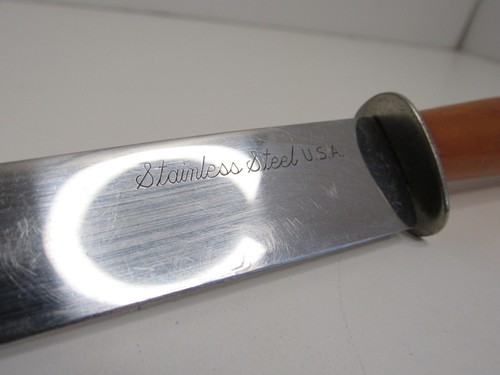Vintage Edelstahl Butterscotch Bakelit Messer USA #TT-6 - Bild 3 von 8