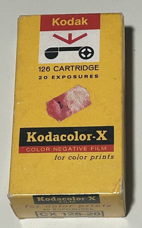 Kodak X Color Negative Film CX 126-20 New In Box 1974 Vintage