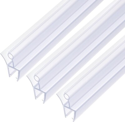 Shower Door Bottom Seal for 1/2'' Glass or  1/4 Inch Glass 47.25 Inches Clear