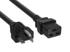 12 AWG Heavy Duty Power Cord NEMA 5-20P to IEC 320 C19 - 3/6/8/10/15 ft