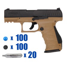T4E .43 CAL KILO PAINTBALL PISTOL PACKAGE KIT - WALTHER PPQ M2 LE - FDE