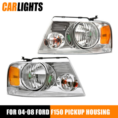 2025 LED Headlights Assemblies For 2004-2008 Ford F150 Pickup 2006-2008 Lincoln Mark LT W/ Smart Auxiliary Lamp Hi Lo Beam Parking Light Turn Signal Side Marker Dual Color Halo - Foto 6